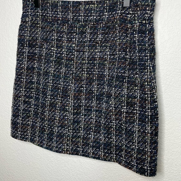 BLDWN skirt mini tweed zip front sz  medium - Picture 4 of 7